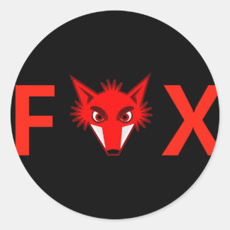 Foxy Fox Runt Klistermärke