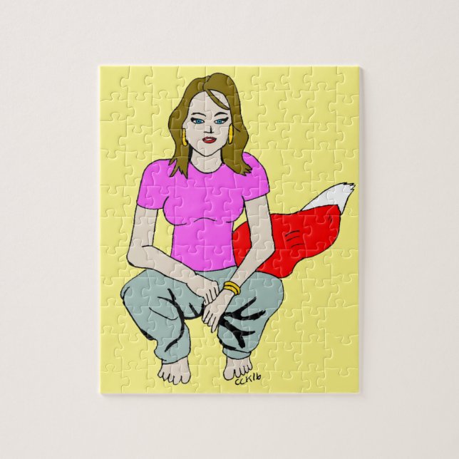 foxy girl  pussel (Vertikal)