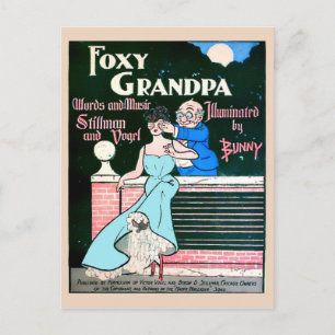 Foxy Grandpa Funny Vintage bild Copy Vykort