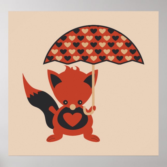 Foxy Hearts Poster (Framsidan)