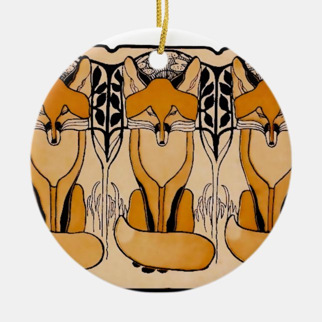 Foxy Julgransprydnad Keramik (Framsidan)