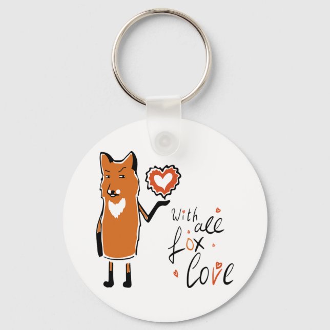Foxy Kärlek Nyckelring (Framsida)