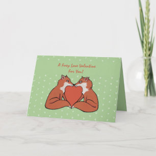 Foxy Kärlek Valentines kort