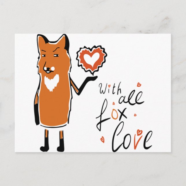 Foxy Kärlek Vykort (Framsida)