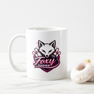 Foxy Ladies Bowlingslogotyp Kaffemugg
