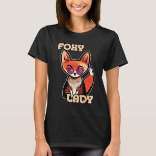 Foxy Lady Söt Räv T Shirt