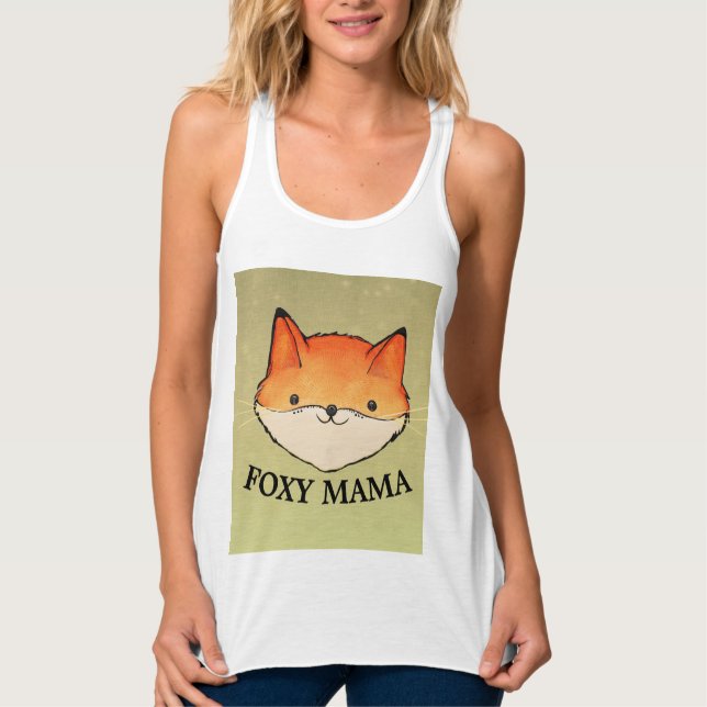 FOXY MAMMA DAM T-SHIRTS LINNE MED RACERBACK  (Framsida)