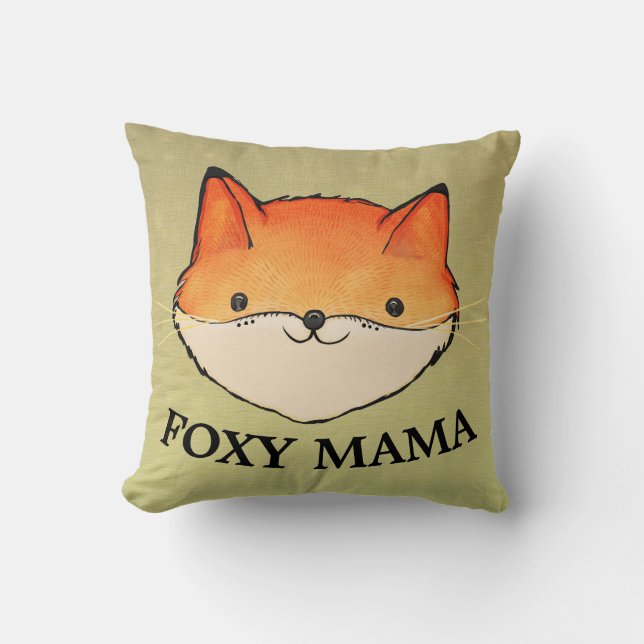FOXY MAMMA FOX DEKORATIV KUDDE, MAMMA WIFE GIRLFRI KUDDE (Framsida)