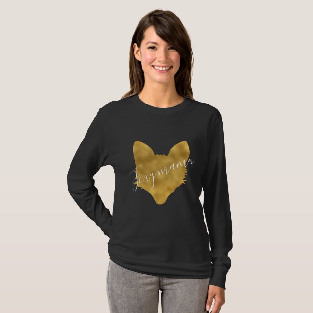 Foxy Mamma Guld Fox Tee (Hel framsida)