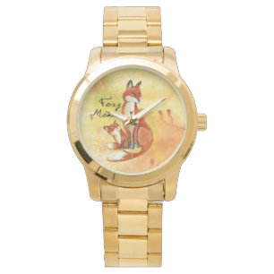 Foxy Momma Unisex Oversized Guld Bracelet Watch Armbandsur