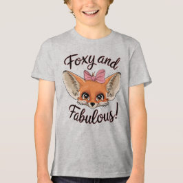 Foxy och Fabulous Cute Fennec Fox T Shirt
