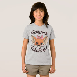 Foxy och Fabulous Cute Fennec Fox T Shirt