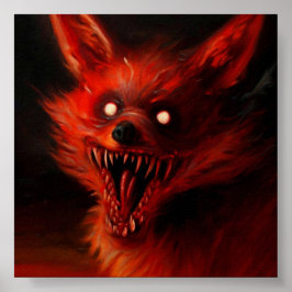 Foxy | Papper utskrift för projektionsyta Poster