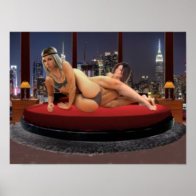 Foxy Penthouse Wrestling Poster (Framsidan)