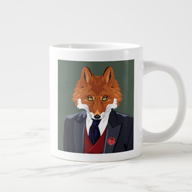 Foxy Porträtt Jumbo Mugg (Höger)