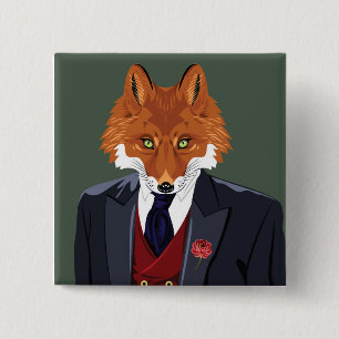 Foxy Porträtt Knapp