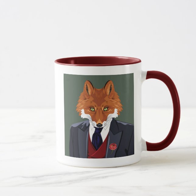 Foxy Porträtt Mugg (Höger)