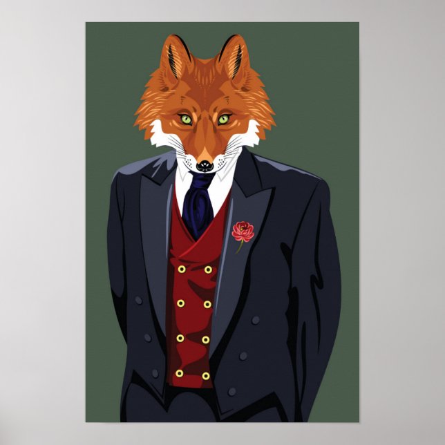 Foxy Porträtt Poster (Framsidan)