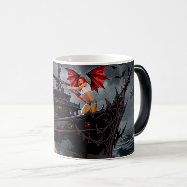 Foxy Roxy vampyrrebell Magisk Mugg (Framsida höger)