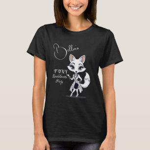 Foxy Systerfest Brud att bli Fox Svart T Shirt