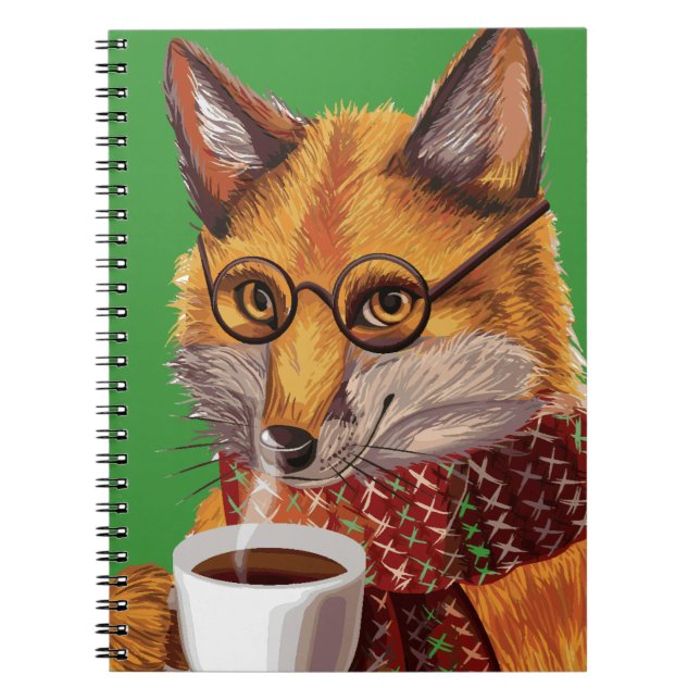 Foxy Tea Time Anteckningsbok (Framsidan)