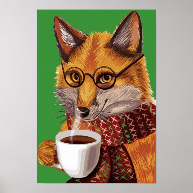 Foxy Tea Time Poster (Framsidan)