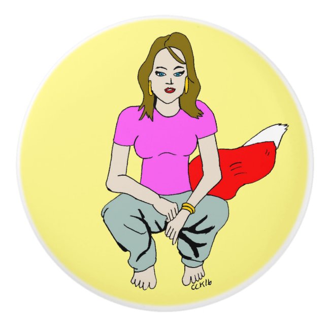 foxyflicka knopp (Framsidan)