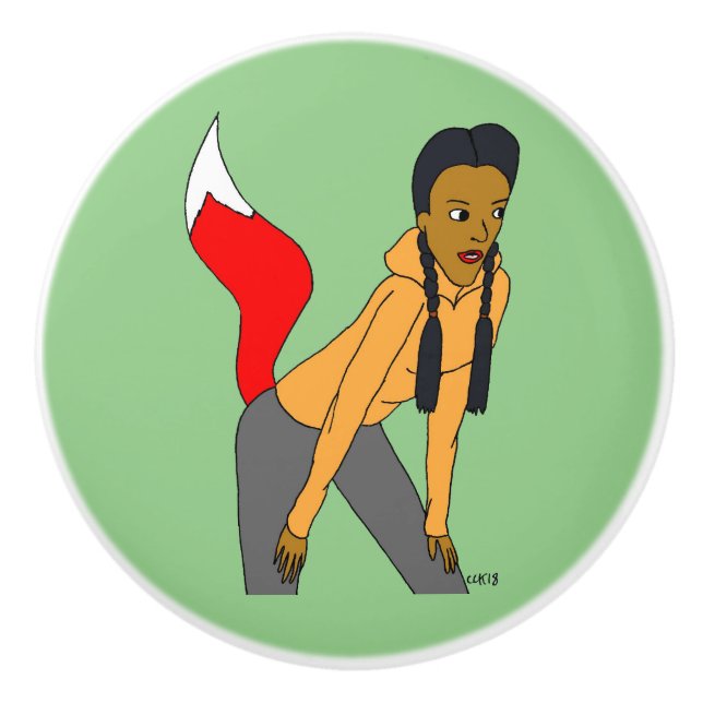 foxyflicka knopp (Framsidan)