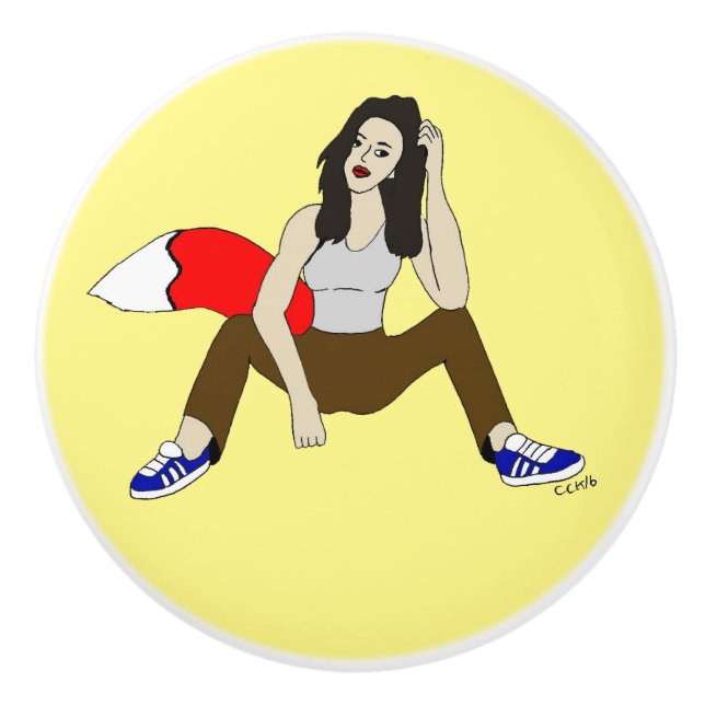 foxyflicka knopp (Framsidan)