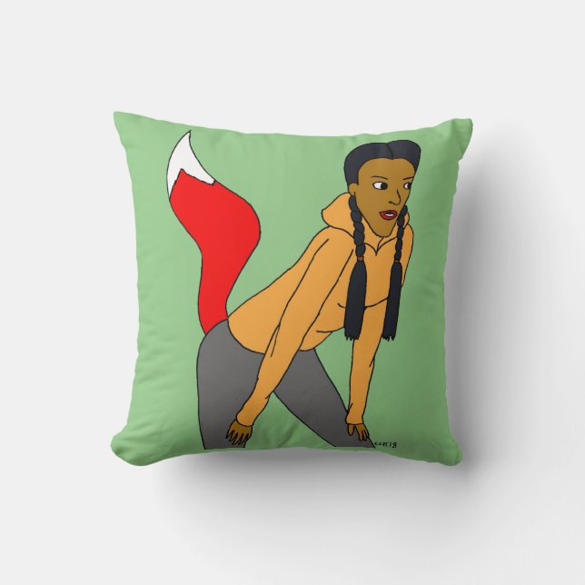 foxyflicka kudde (Framsida)