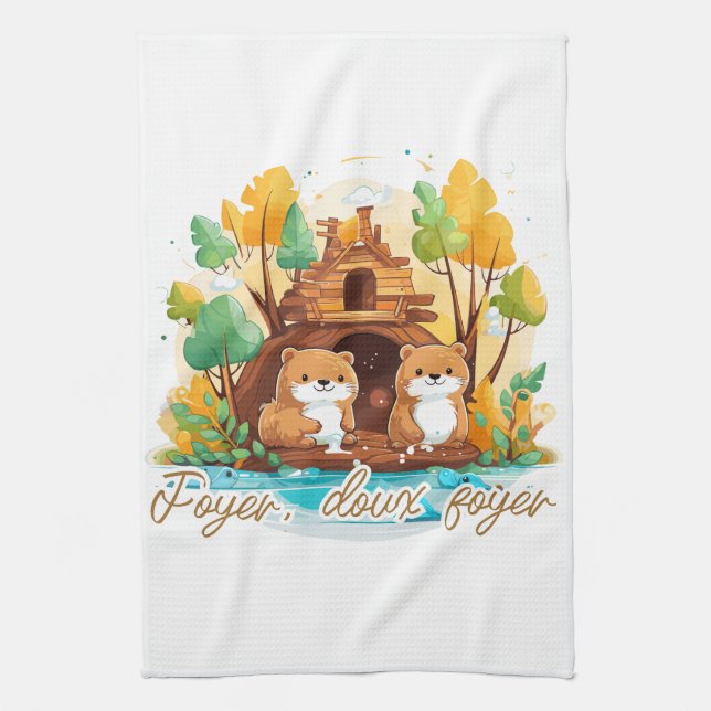 Foyer, doux foyer kökshandduk (Vertikal)