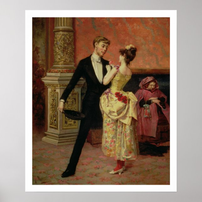 Foyer of the Lyceum Theater (oil on canvas) Poster (Framsidan)