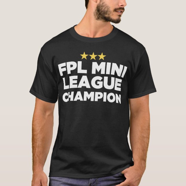 FPL Mini League Champion (3 stjärnor) T Shirt (Framsida)