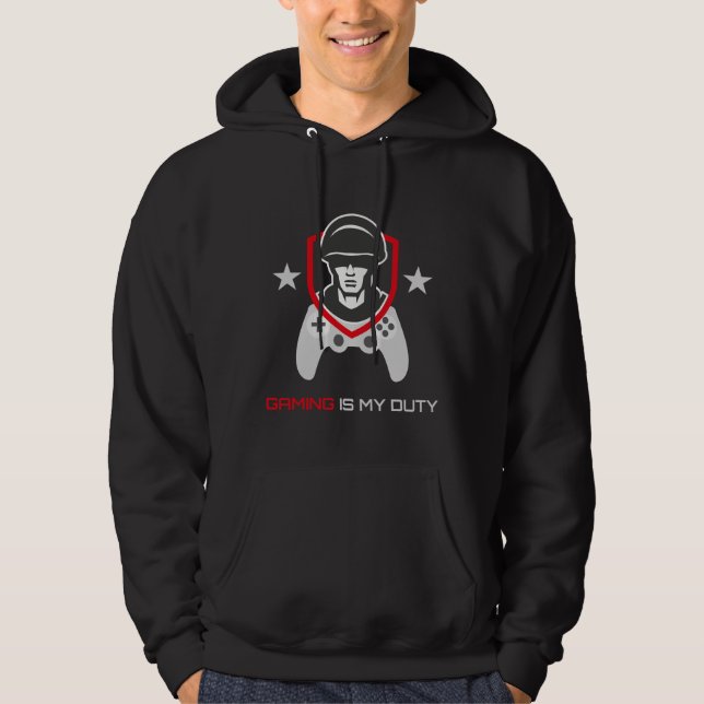 FPS Gamer On Duty Hoodie (Framsida)