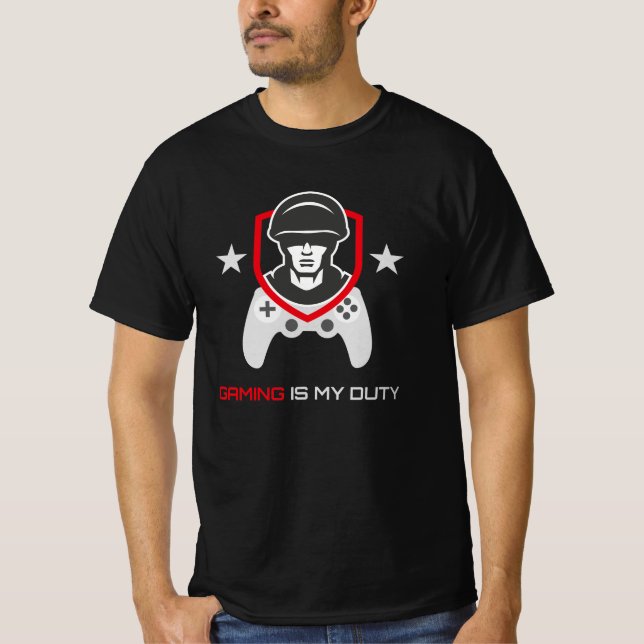 FPS Gamer On Duty T Shirt (Framsida)
