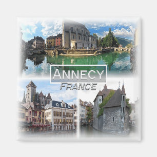FR0114 Europa, Frankrike, Annecy, Fridge Magnet