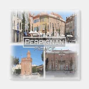 FR0124 Europa, Frankrike, Perpignan, Fridge Magnet