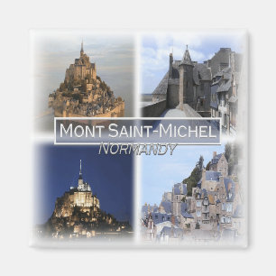FR0128 Europa, Frankrike, Mont Saint-Michel, Fridg Magnet