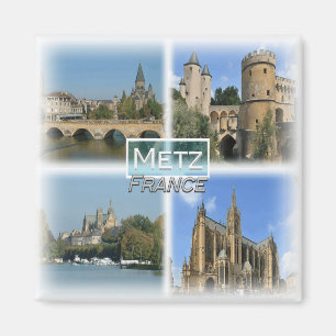 FR0132 Europa, Frankrike, Metz, Fridge Magnet