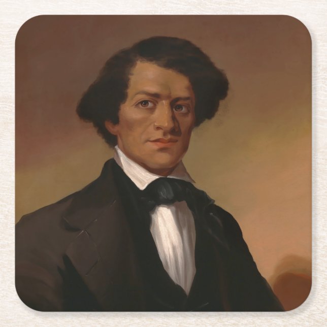 Fr3d3rick Bailey Douglass: Civil Högers Legend Underlägg Papper Kvadrat (Framsidan)