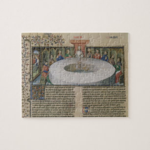 Fr.120 f.524v som riddarna av rundan bordlägger pussel