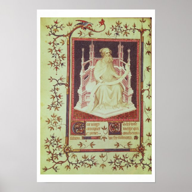 Fr 13091 f.11v Prophet Isaiah från Ps Poster (Framsidan)