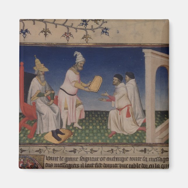 Fr 2810 f.3v Kublai Khan (1214-94) ge sin g Magnet (Framsidan)