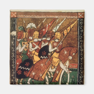 Fr 9084 f.20v: Riddare på hästrygg Magnet