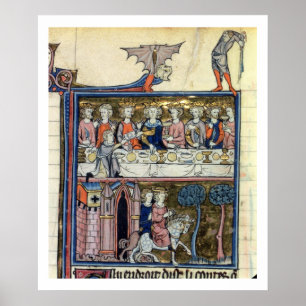 Fr 95 f.326 Kung Arthur och hans Knight runt Poster