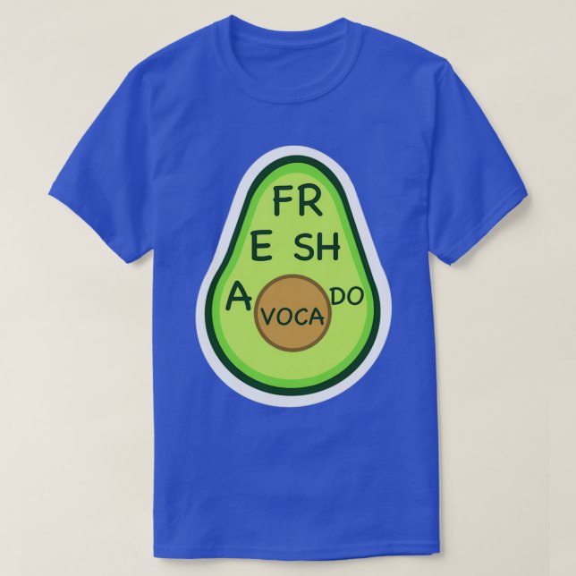 FR E SH A VOCA DO färska avocado vine T Shirt (Design framsida)
