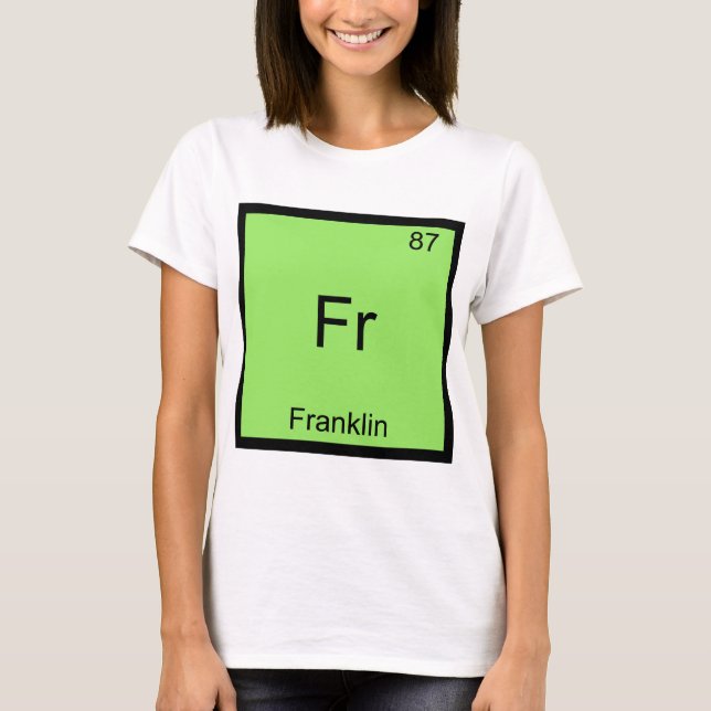 Fr - Franklin Funny Chemistry Inslag Symbol Tee (Framsida)