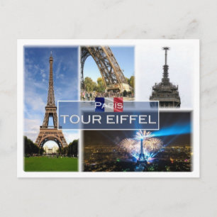 FR Frankrike - Eiffel Torn Paris - Vykort