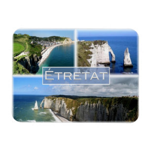 FR Frankrike - Normandie - Etretat - klipporna - Magnet