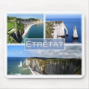 FR Frankrike - Normandie - Etretat - klipporna - Musmatta